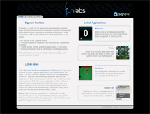 Tablet Screenshot of funlabs.signove.com